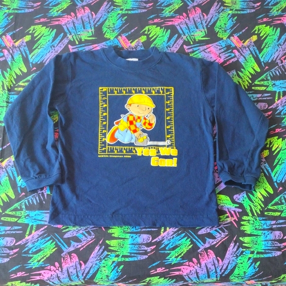 VTG Y2K 2002 Bob The Builder Long Sleeve T-Shirt - Picture 1 of 8